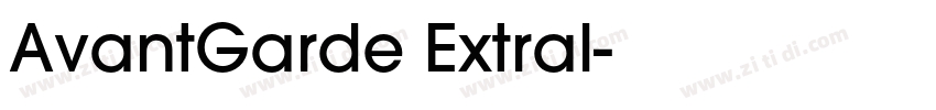 AvantGarde Extral字体转换